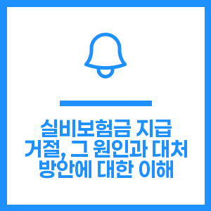 실비보험금 지급 거절, 그 원인과 대처 방안에 대한 이해